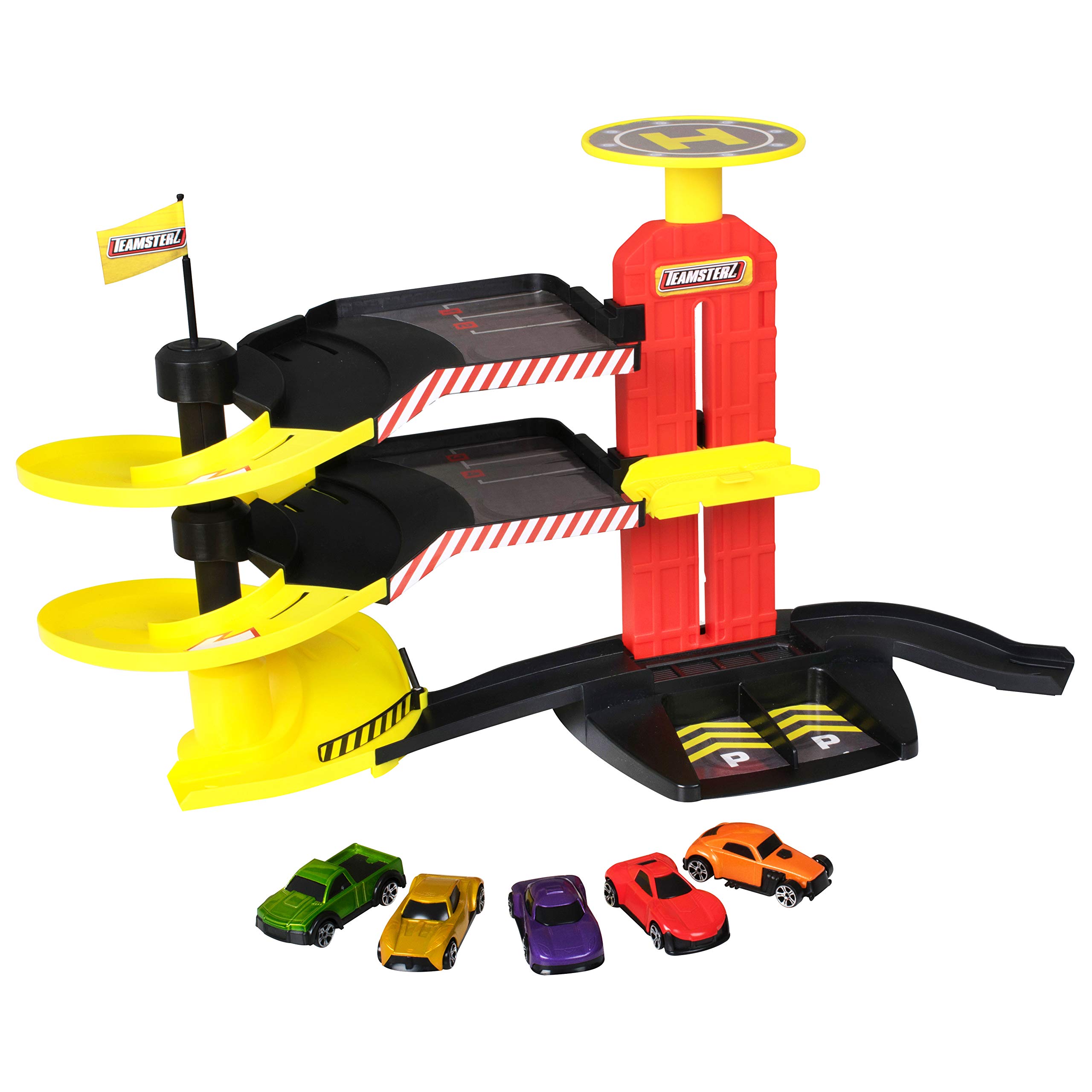 Amazon.com: Speedsterz Teamsterz City Park & Drive with 5 Cars